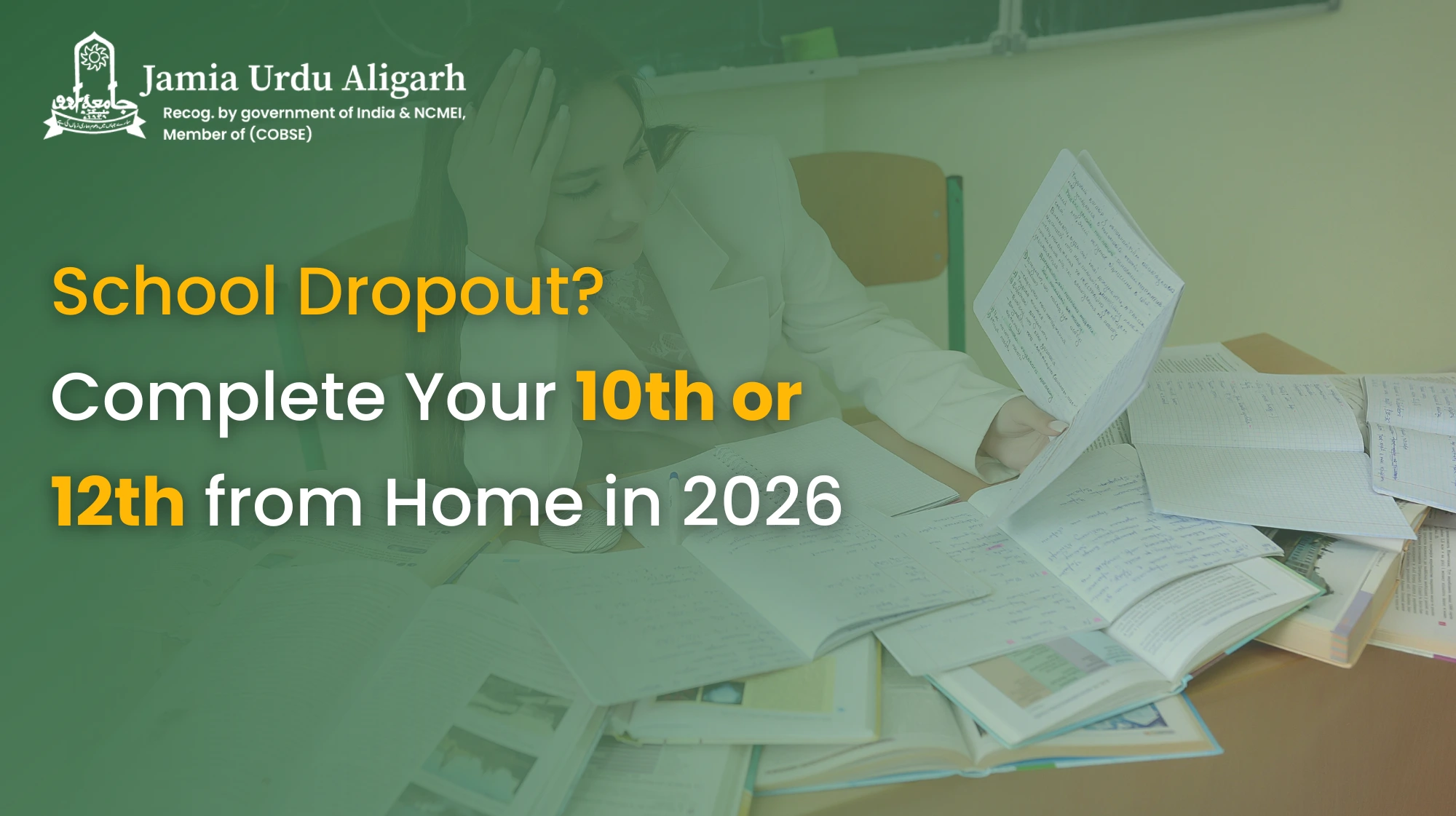 School Dropout? Complete Your 10th or 12th from Home in 2026